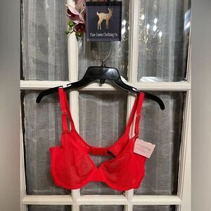 NWT Smart & Sexy Mesh Underwire Red Bra